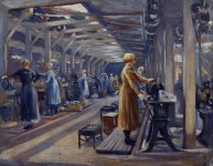 Women at Work: The Belgian Steel Factory, Goldhawk Road, W12 | Art UK