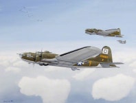 B17s x 4 (230062) Flying Fortress, 100th Bomb Group | Art UK