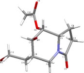 [PDF] Crystal and molecular structure of (6S,7R,8R,8aS)-7-bromo-6- (2-bromoethyl)-3-oxooctahydroindolizin-8-yl acetate | Semantic... 