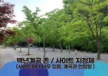 캠핏 | 영월 백년펜션&캠핑장 | 백년계곡존(지정제)