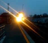 Evening train home, Aurora Station | EdwardFenner | Blipfoto Evening train home, Aurora Station | EdwardFenner