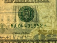 $20 Dollars Bill Star Note Series 2013 (Boston) 04431 $20 Dollars Bill Star Note Series 2013 (Boston) 04431992 * Federal Reserve