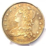 1835 Capped Bust Quarter 25C - PCGS AU Details - Rare E 1835 Capped Bust Quarter 25C - PCGS AU Details - Rare Early Date Coin in AU!