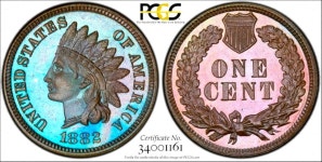 Fabulous High Grade 1882 Proof Indian Cent 1882 Indian  Fabulous High Grade 1882 Proof Indian Cent 1882 Indian Cent PCGS Gold... 