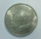 Czechoslovakia 1978 Silver 100 Korun Julius fučík BU