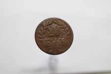 German East Africa 1916 - 20 Heller - Tabora Emergency  German East Africa 1916 - 20 Heller - Tabora Emergency Coin B11 #H5436