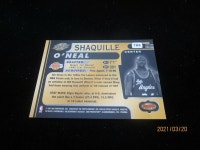 1997-98 BOWMANS BEST RETRO INSERT, SHAQ SHAQUILLE ONEA 1997-98 BOWMANS BEST RETRO INSERT, SHAQ SHAQUILLE ONEAL LAKERS #TB8 G3478