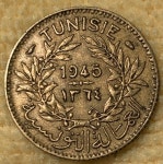 Tunisia - 1 Franc 1945