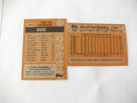 (2)1988 TOPPS ALAN TRAMMELL # 320 & 87 ALL STAR # 389 (2)1988 TOPPS ALAN TRAMMELL # 320 & 87 ALL STAR # 389 BASEBALL CARDS (TIGERS)