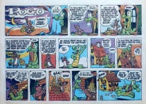 Pogo by Walt Kelly - Easter - large half-page color Sun Pogo by Walt Kelly - Easter - large half-page color Sunday comic, April... 