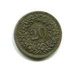SWISS 1850BB 20 RAPPEN (02)