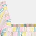 [GANNI가니]가니 스트라이프 코튼 미니 드레스 화이트 F7980 999 [W CONCEPT]