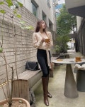 다크로맨스 주문폭주 프렌치 페미닌 힐 롱부츠 (2color)