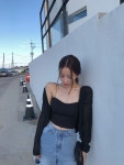 다크로맨스 무료배송 컷팅 와이드 데님 (light blue)