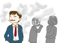무료 클립 아트 : 흡연 연기 집 사랑 嫌煙 담배 문제 - 829010 | illustAC