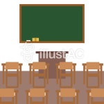 무료 클립 아트 : 학교 교육 기관 교실 방 클래스 - 787603 | illustAC