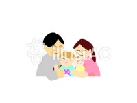 무료 클립 아트 : 가족 친자 남편과 아내 어린이 - 380472 | illustAC