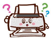 무료 클립 아트 : 프린터 프린트 오류 ? 동결 - 568549 | illustAC