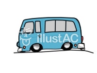 무료 클립 아트 : 왜건 자동차 승합차 블루 녹색 - 120676 | illustAC