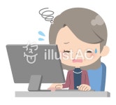 무료 클립 아트 : 노인 할머니 시니어 디지털 컴퓨터 - 1175065 | illustAC