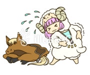 무료 클립 아트 : 램 년도 양 년 갈아 아니 십이지 - 102219 | illustAC