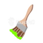 무료 클립 아트 : 대머리 브러시 도장 페인트 예술 - 244591 | illustAC