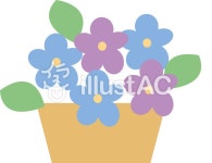 무료 클립 아트 : 꽃 봄 화분 원예 寄植え - 369384 | illustAC