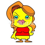 무료 클립 아트 : 오리 여성 여자 이케 이케 화장 - 780045 | illustAC