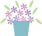 무료 클립 아트 : 꽃 봄 화분 원예 법정 - 369357 | illustAC