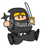 무료 클립 아트 : 닌자 캐릭터 기간 드라마 전국 시대 에도 시대 - 828105 | illustAC