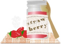 무료 클립 아트 : 딸기 잼 컨트리 딸기 잼 달콤한 - 51282 | illustAC