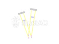 무료 클립 아트 : 목발 부상 복지 용구 골절 의료 - 1091057 | illustAC