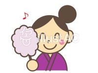무료 클립 아트 : 여름 여름 방학 축제 저녁 납량 윤무 - 849026 | illustAC