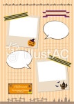 무료 클립 아트 : SP 도구 할로윈 소재 가을의 소재 A4 전단지 - 899009 | illustAC
