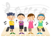 무료 클립 아트 : 합창 합창 콩쿠르 대회 노래 송 - 907264 | illustAC