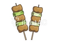 무료 클립 아트 : 닭 꼬치 꼬치 구이 현 숯불 구이 돼지 삼겹살 - 816867 | illustAC