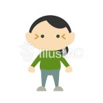 무료 클립 아트 : 중년 여성 주름 백발 주부 전신 - 341912 | illustAC