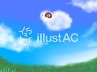 무료 클립 아트 : 구름, 양, 2,015, 2015, 1월 - 111086 | illustAC