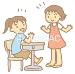 무료 클립 아트 : 휴식 시간 클래스 메이트 이야기 수다 쉬는 시간 - 78242 | illustAC