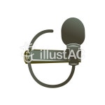 무료 클립 아트 : 마이크 음성 기기 소리 핀 마이크 - 635875 | illustAC