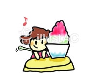 무료 클립 아트 : 충돌 아이스 빙수 미츠 한여름 얼음 딸기 - 856423 | illustAC