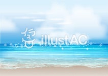 무료 클립 아트 : 바다 반짝 夏景色 빛나는 행복 - 858675 | illustAC