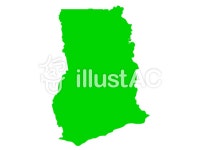 무료 클립 아트 : 가나 국가 지도 세계 녹색 - 405960 | illustAC