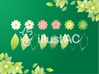 무료 클립 아트 : 잎 부품 잎 부품 잎 프레임 프레임 - 350048 | illustAC