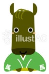 무료 클립 아트 : 연하장 조디악 우마 말 정오 - 48803 | illustAC