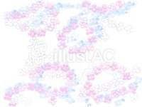 무료 클립 아트 : 하늘색 핑크색 공장 수국 꽃 - 780064 | illustAC