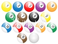 무료 클립 아트 : 당구 공 옥 버튼 디지털 - 410300 | illustAC