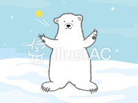 무료 클립 아트 : 여름 겨울 곰 북극 곰 백곰 - 482215 | illustAC