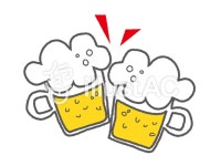 무료 클립 아트 : 건배, 맥주, 회식, 연회, 생맥주 - 918289 | illustAC