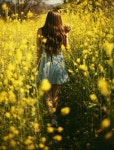 All the flowers | girl, hair 그리고 flowers